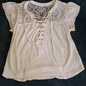 NoBo lace tie up top